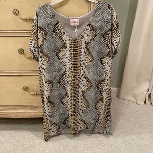 Buddy love snakeskin dress
